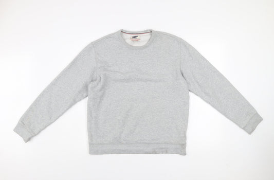 Mens UK M Regular Lands' End Grey Pullover Sweatshirt