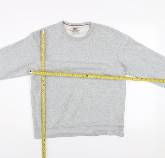 Mens UK M Regular Lands' End Grey Pullover Sweatshirt