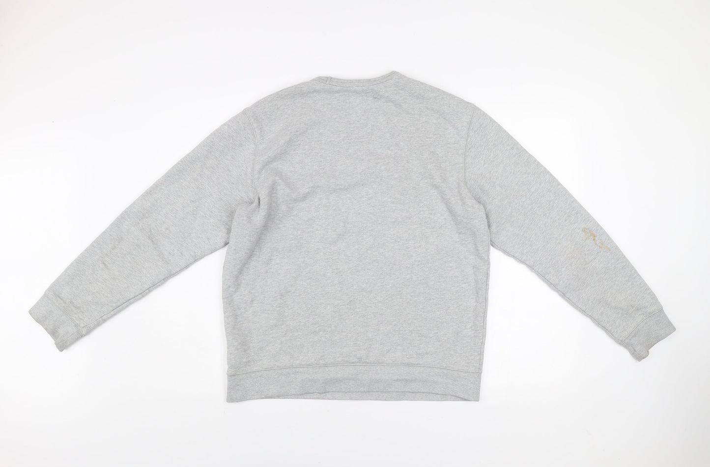 Mens UK M Regular Lands' End Grey Pullover Sweatshirt