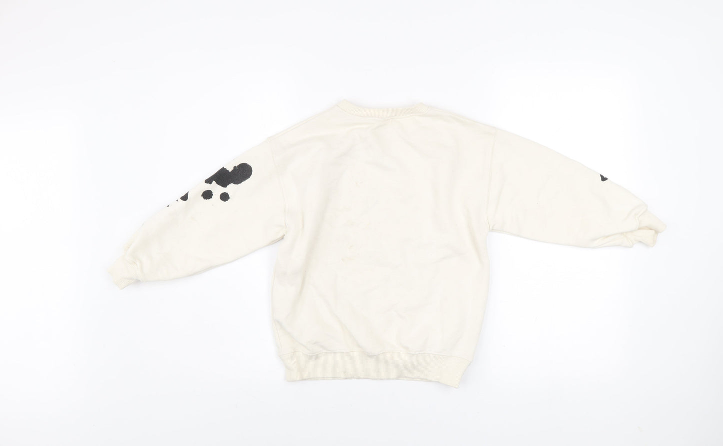 Zara Boys Ivory Graphic Print Pullover Sweatshirt 8-9 Years