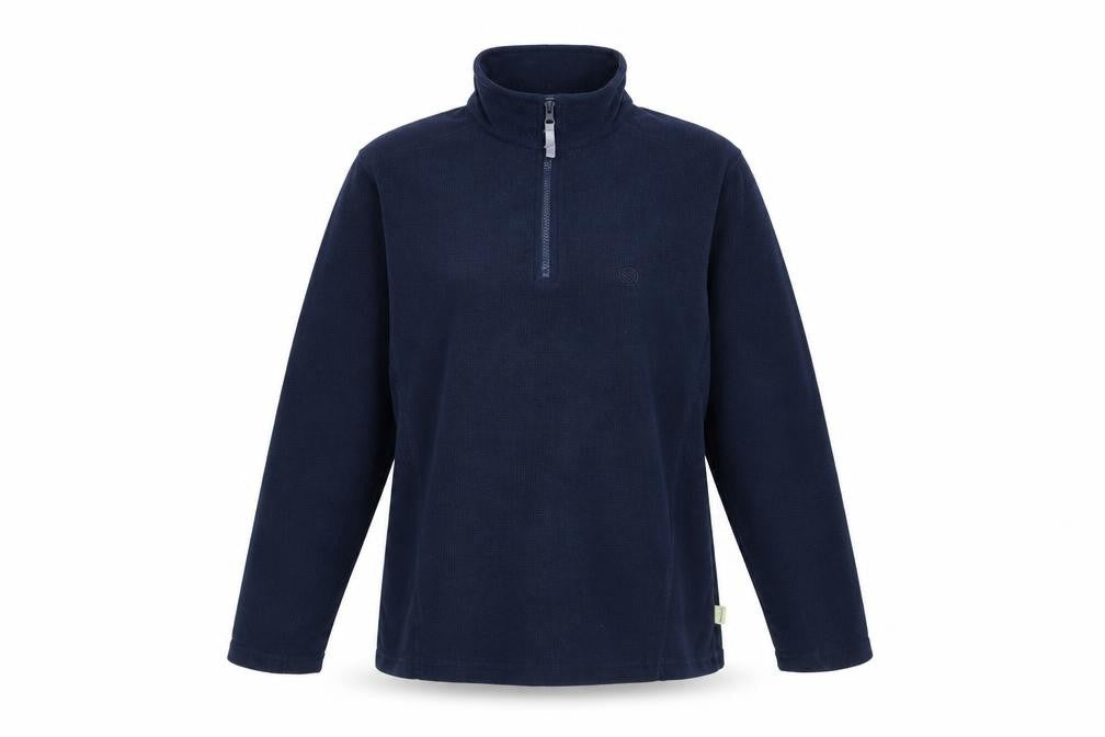 Hawkshead Active Navy 1/2 Zip Fleece Sweatshirt Women's Size 16