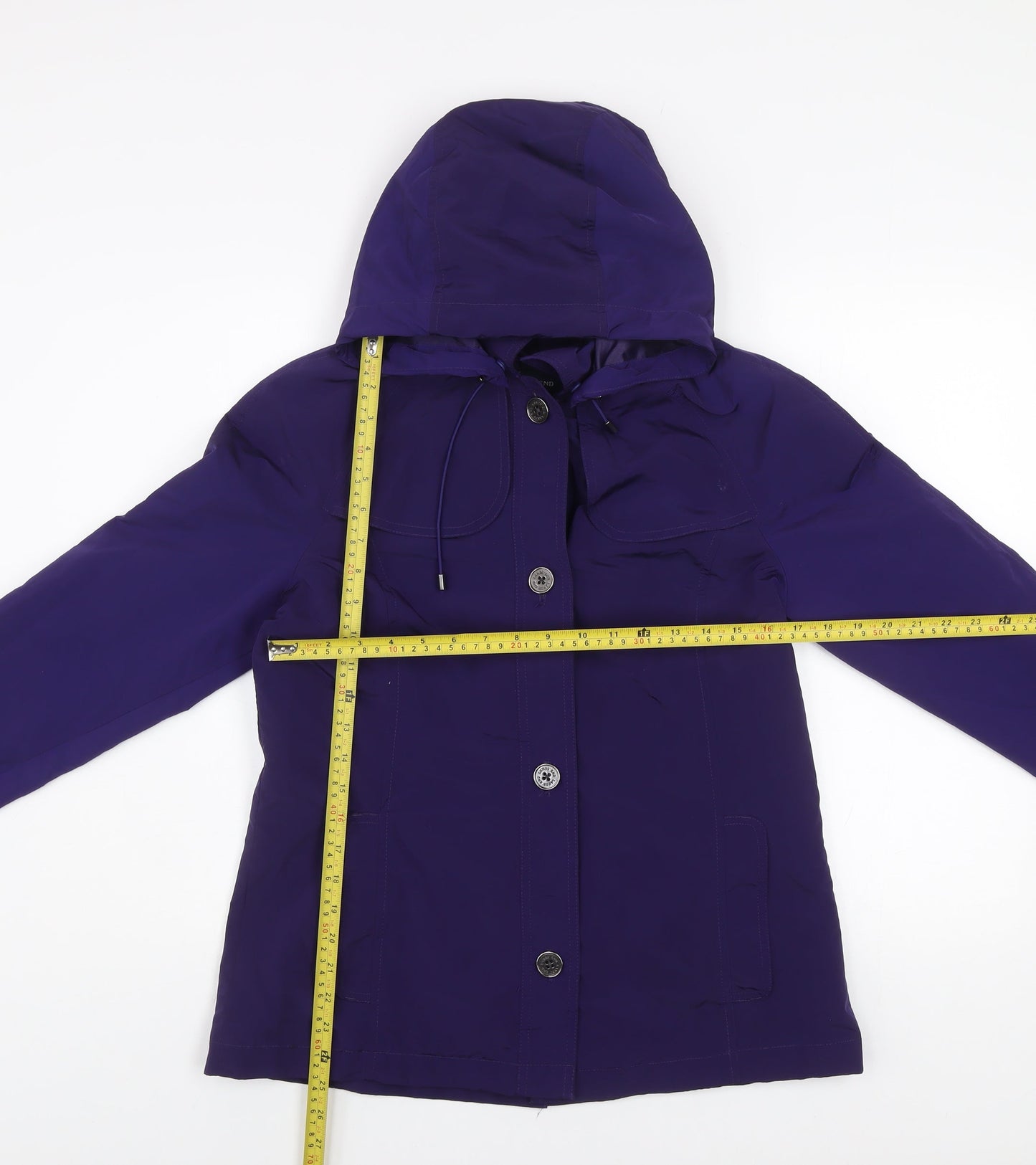 Womens UK Size S Regular Lands' End Purple Polyester Blend Jacket