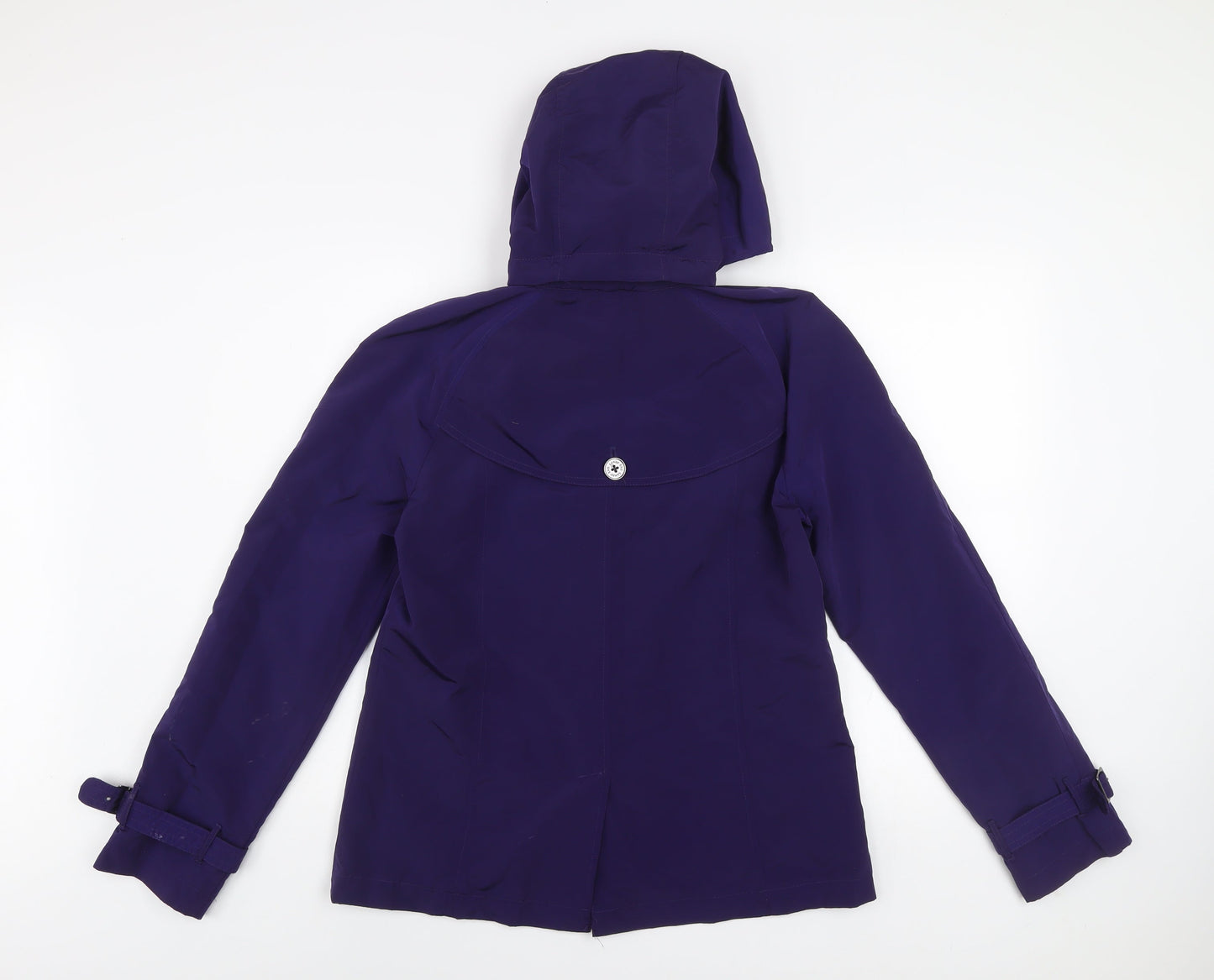 Womens UK Size S Regular Lands' End Purple Polyester Blend Jacket