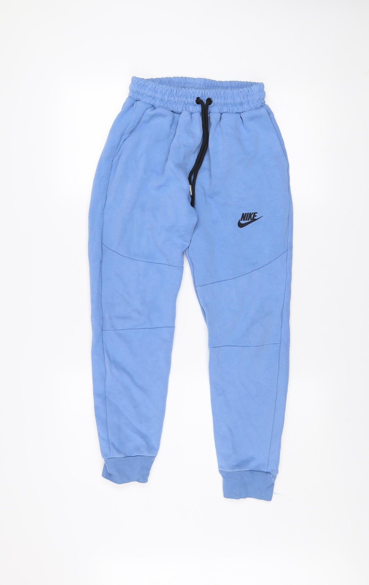 Nike Boys Blue Jogger Trousers Size 16 Years Fleece Regular Fit