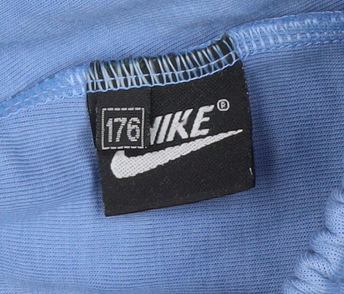 Nike Boys Blue Jogger Trousers Size 16 Years Fleece Regular Fit