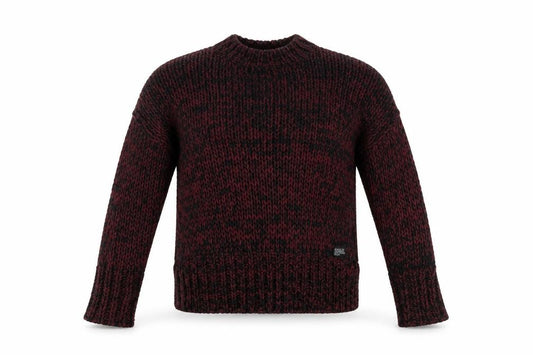 Superdry Men's Red Chunky Knit Pullover Jumper Size S