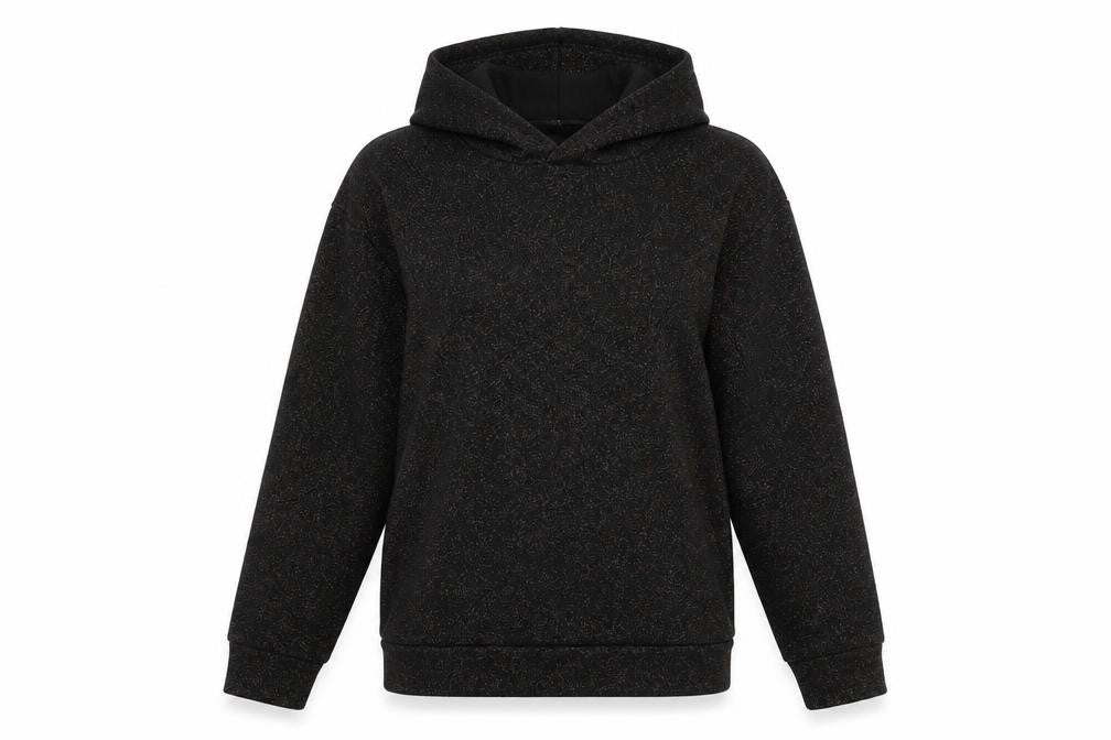 Soaked in Luxury Women's Black Sparkle Pullover Hoodie Size S