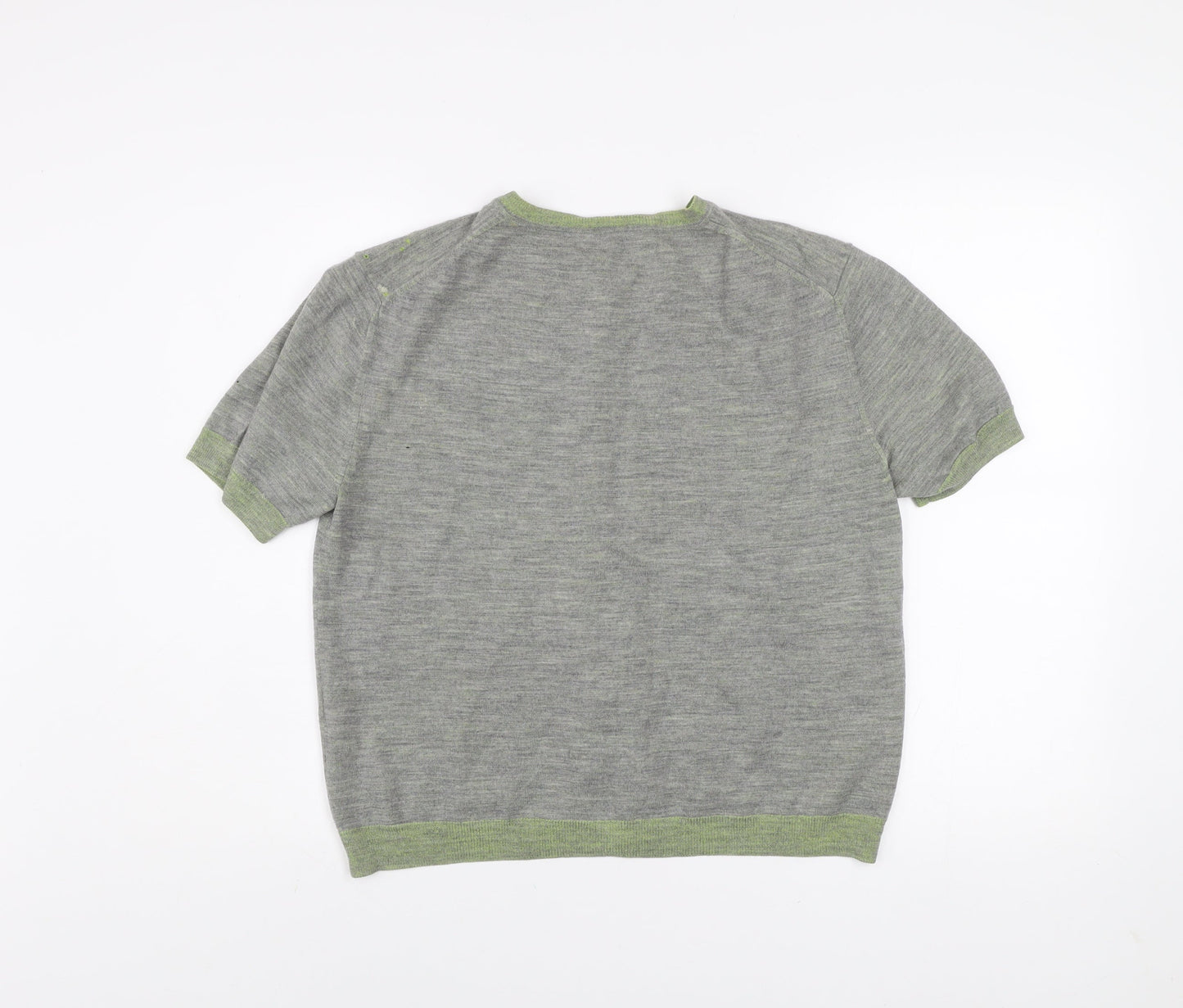 Womens UK L Regular Paul Smith Grey Cardigan Tight-Knit