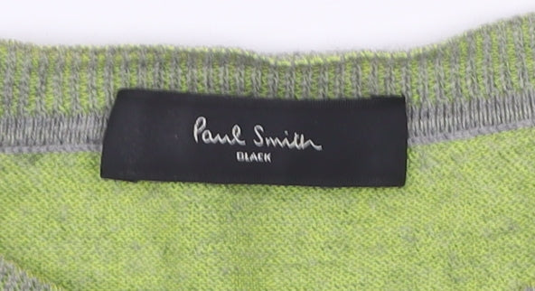 Womens UK L Regular Paul Smith Grey Cardigan Tight-Knit