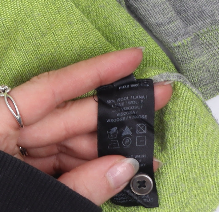 Womens UK L Regular Paul Smith Grey Cardigan Tight-Knit