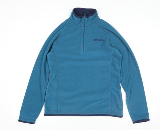 Womens UK 10 Regular Mountain Warehouse Blue Pullover Sweatshirt