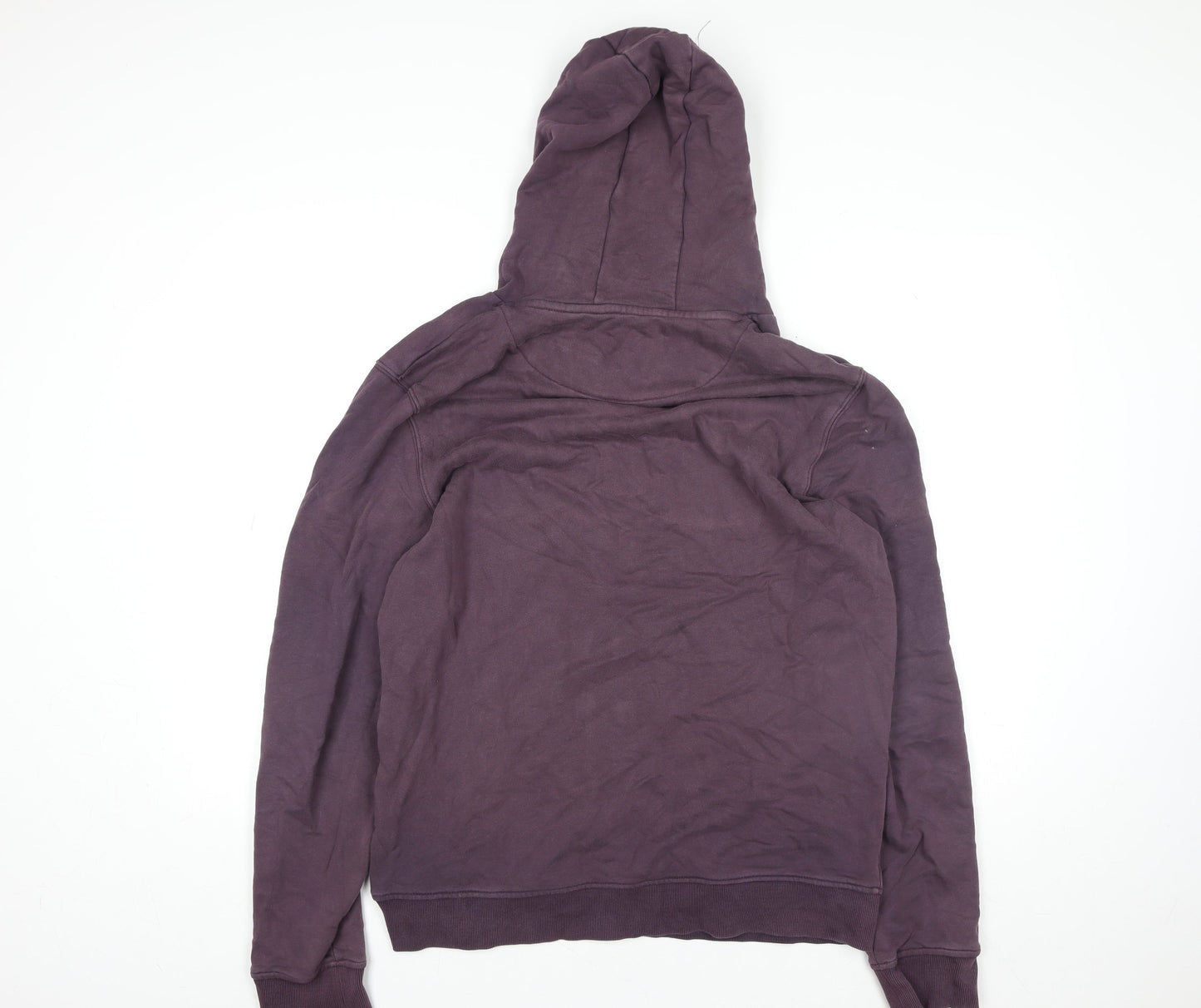 Lyle & Scott Men's Purple Pullover Hoodie Size L Cotton Logo