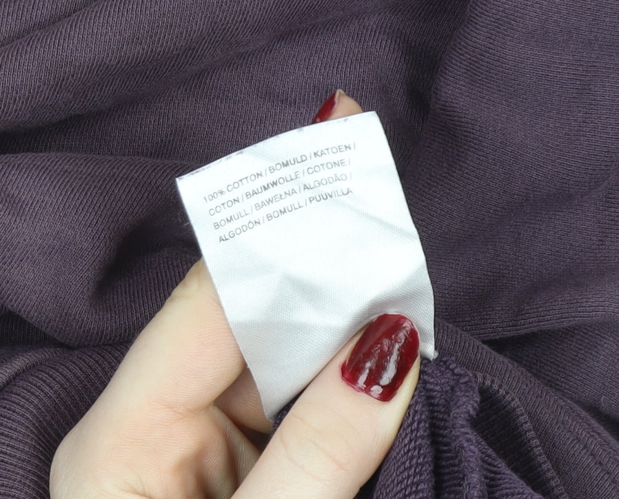 Lyle & Scott Men's Purple Pullover Hoodie Size L Cotton Logo