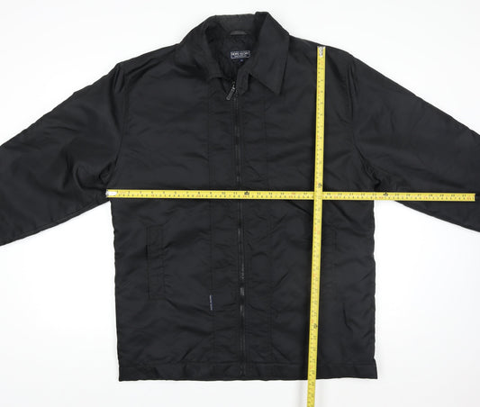 Hope Glory Men's Black M Quilted Nylon Jacket Full Zip Lined