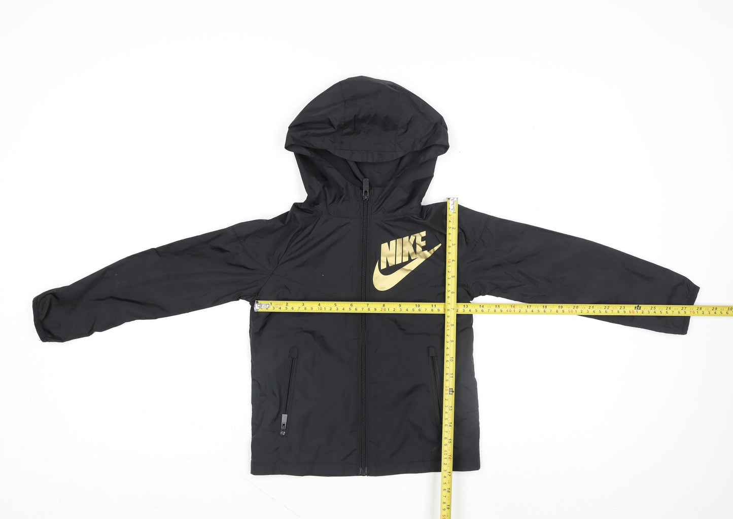 Nike Boys Black 4-5 Years Hooded Windbreaker Jacket