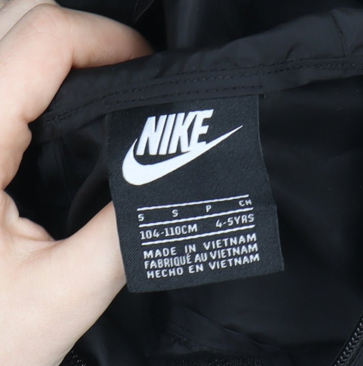 Nike Boys Black 4-5 Years Hooded Windbreaker Jacket