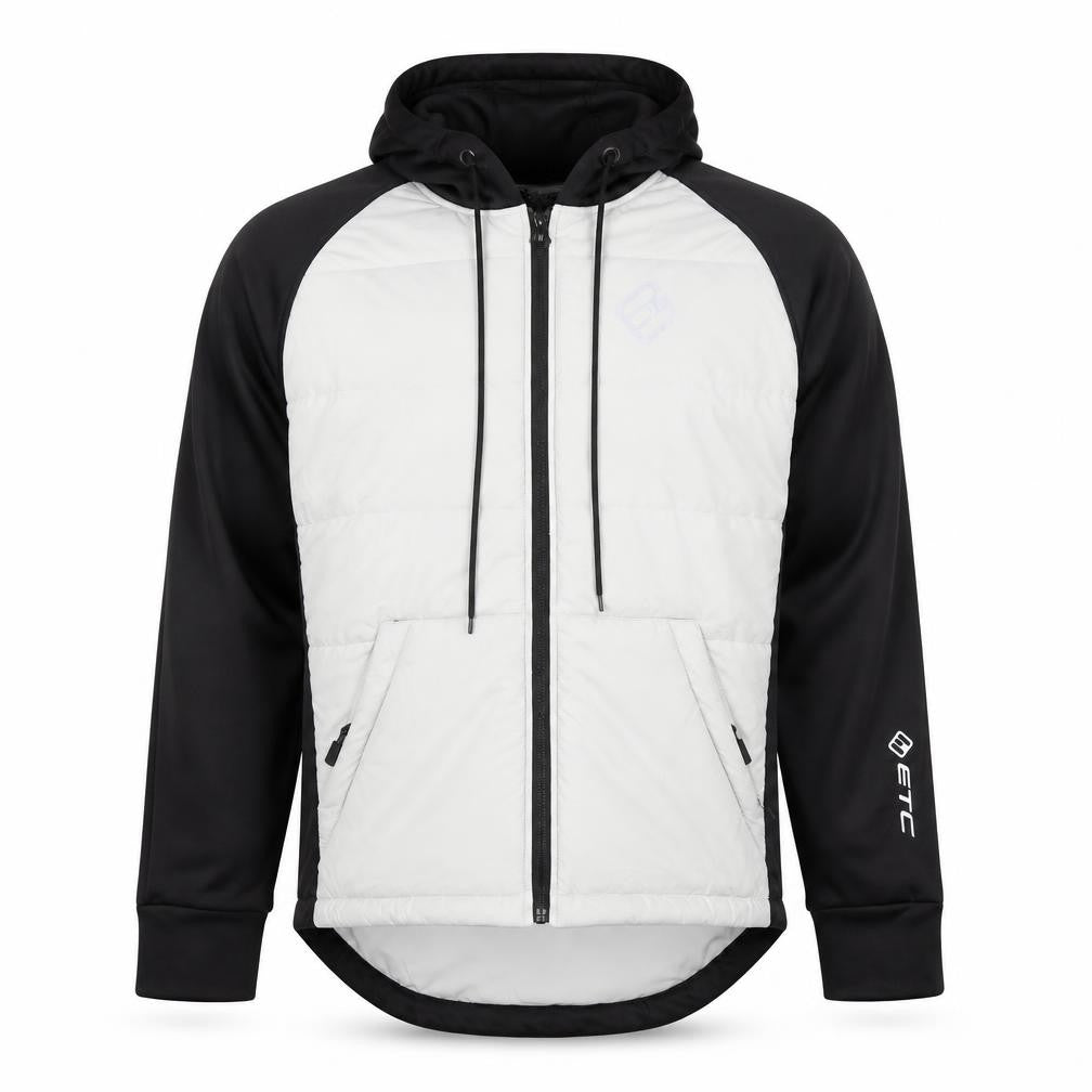 ETC Men's Black Softshell Cycling Jacket XL Hooded Weatherproof