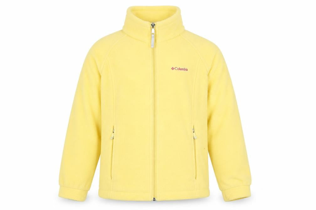 Columbia Womens Yellow Fleece Full Zip Sweatshirt 14 Regular