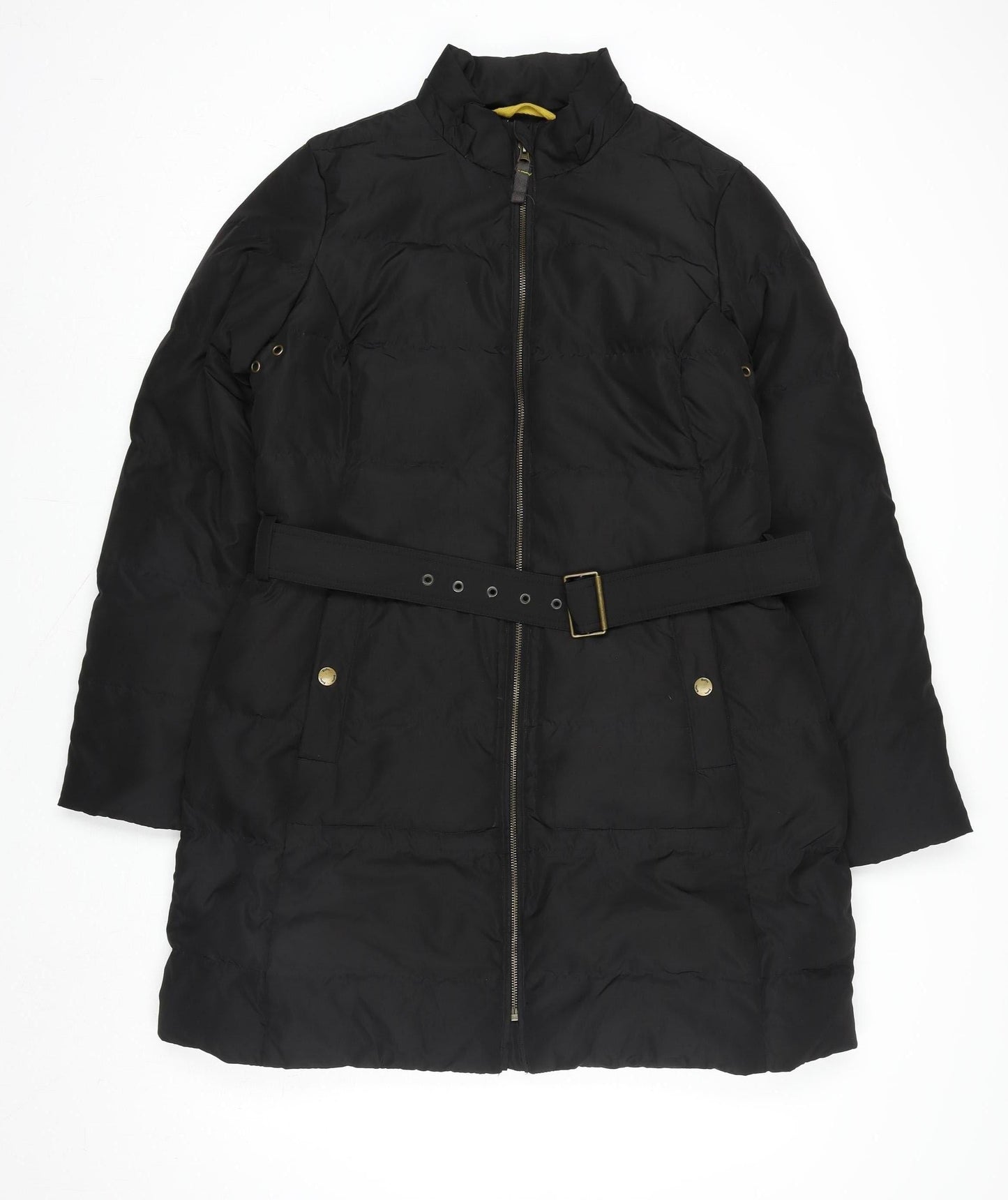 Womens UK Size L Regular Boden Black Polyester Coat