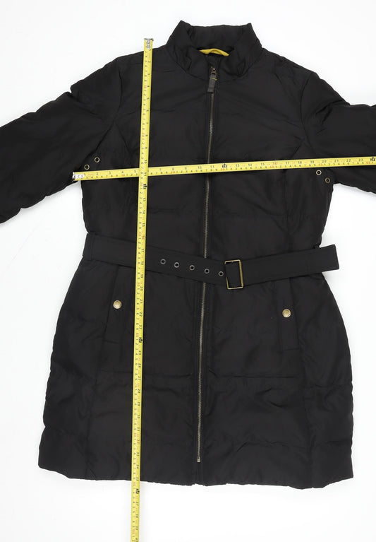 Womens UK Size L Regular Boden Black Polyester Coat