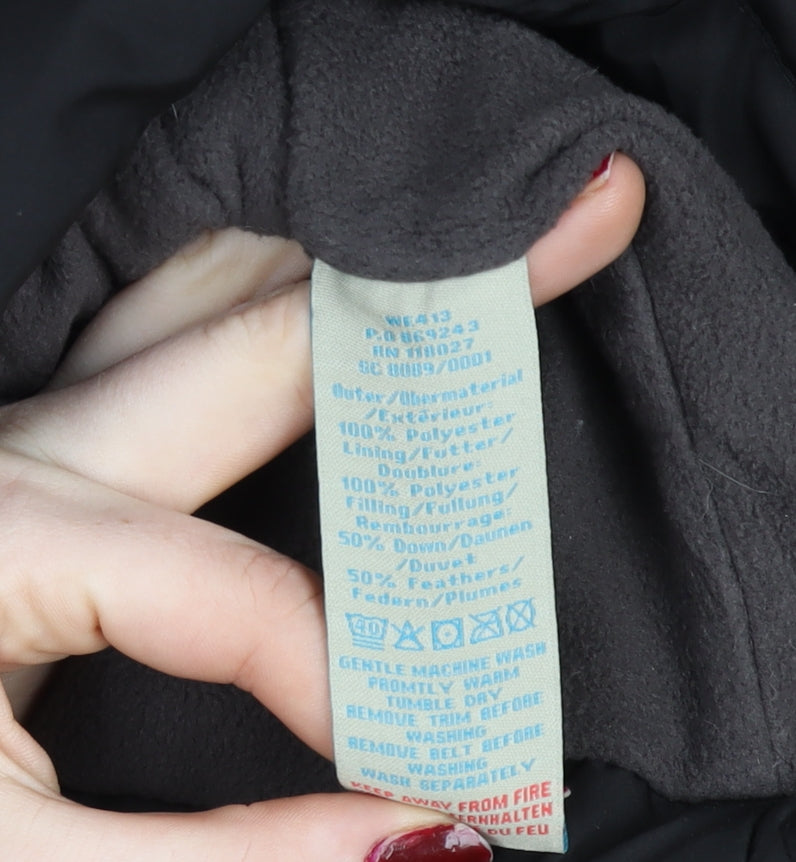 Womens UK Size L Regular Boden Black Polyester Coat