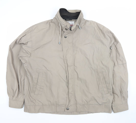 Dunlop Men's Beige Windbreaker Jacket L Regular Fit Casual
