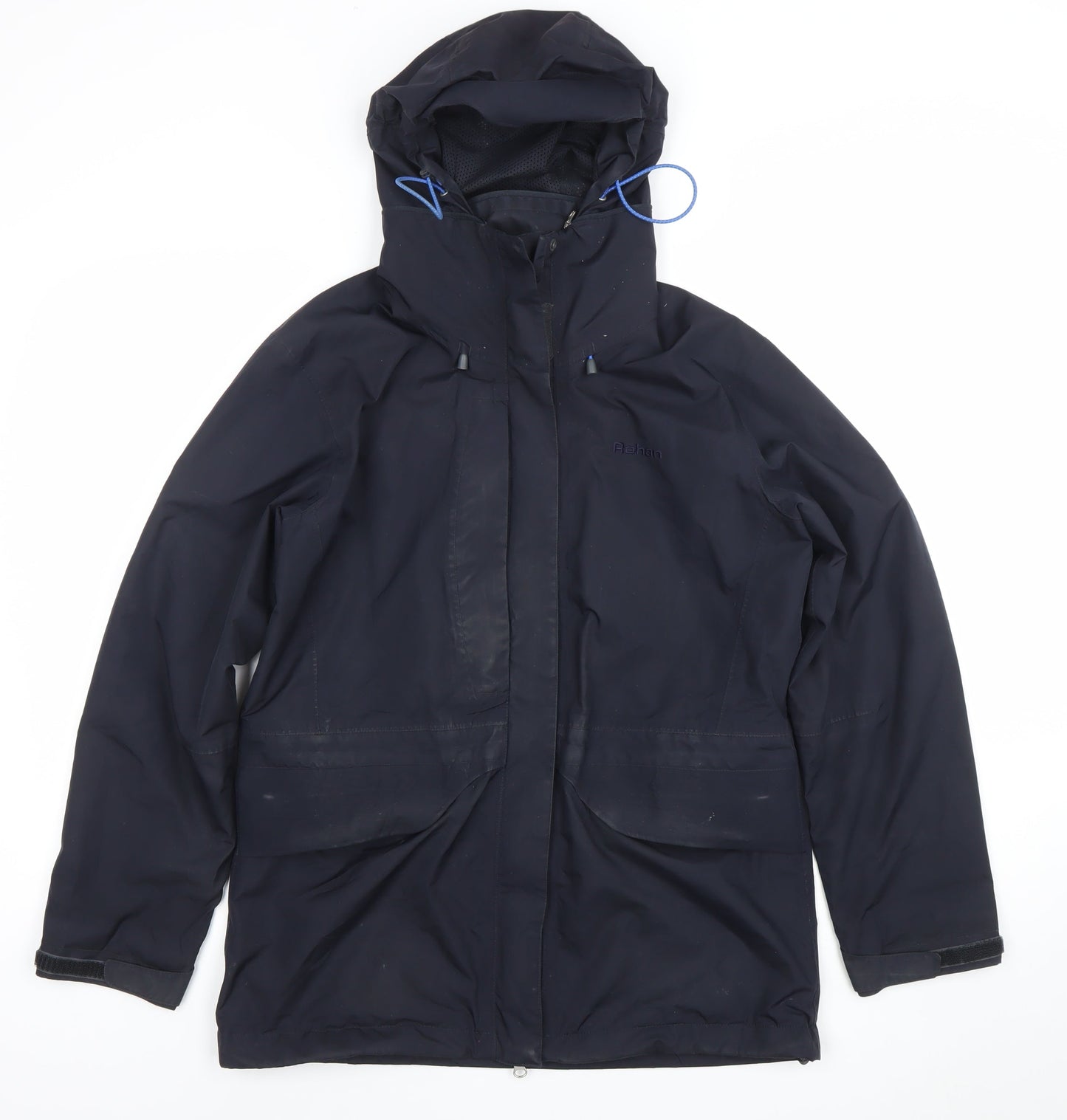 Womens UK Size S Regular Rohan Blue Polyamide Blend Jacket