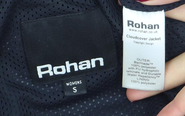 Womens UK Size S Regular Rohan Blue Polyamide Blend Jacket