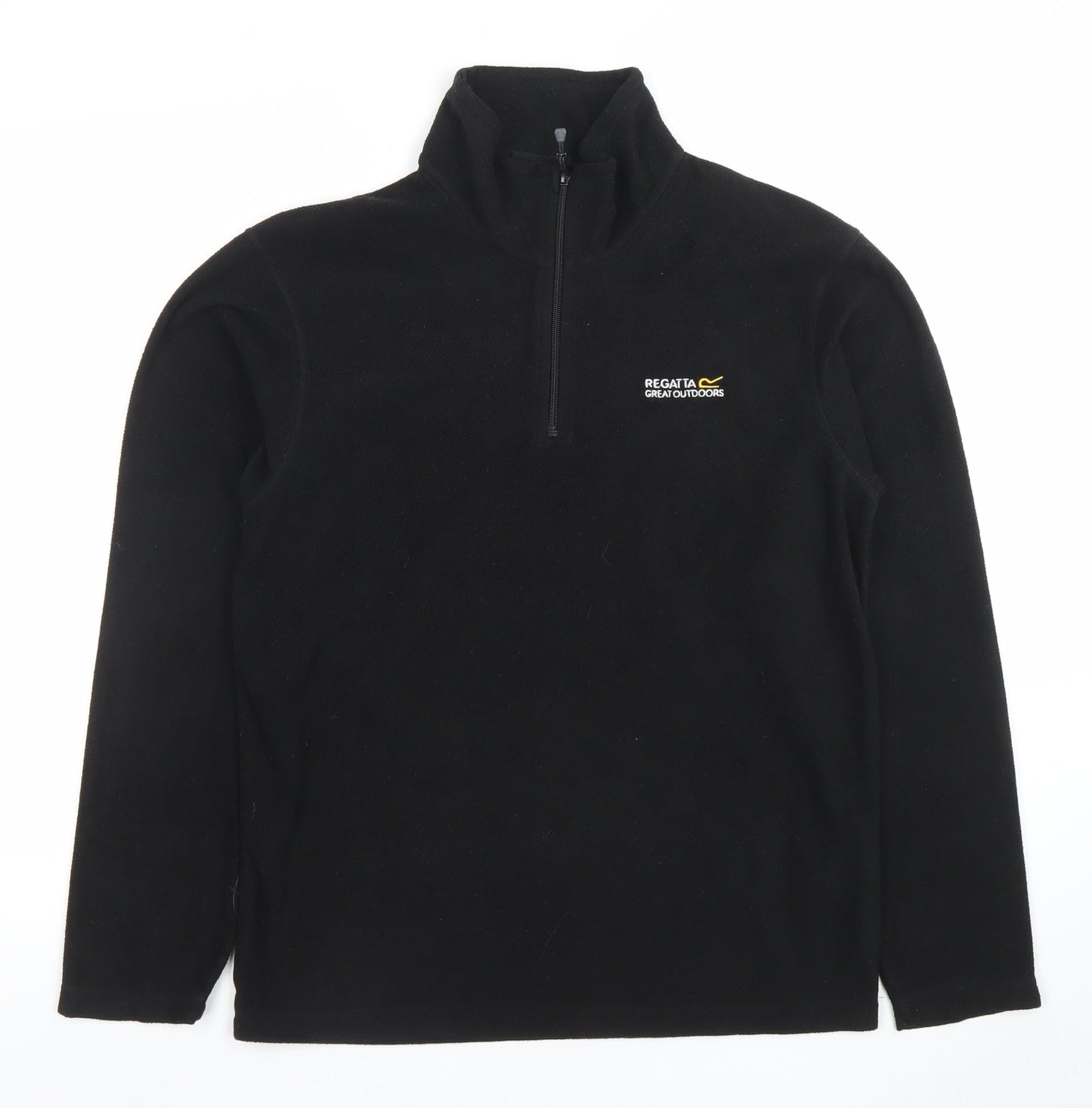 Mens UK S Regular Regatta Black Pullover Sweatshirt