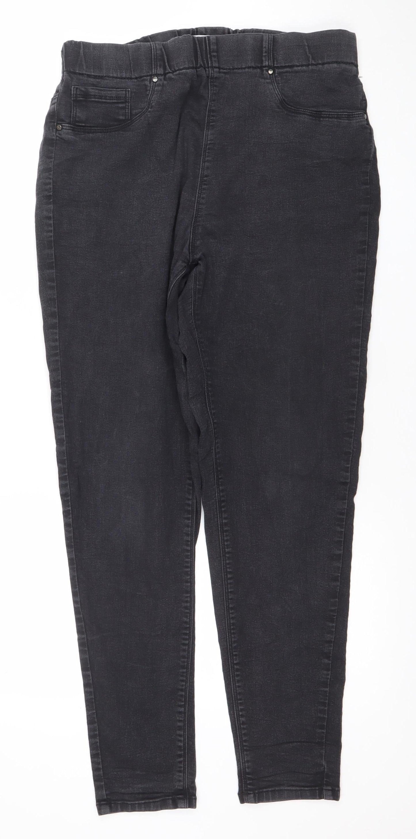 Yours for Good Women's Black Plus Size 16 Jegging Jeans