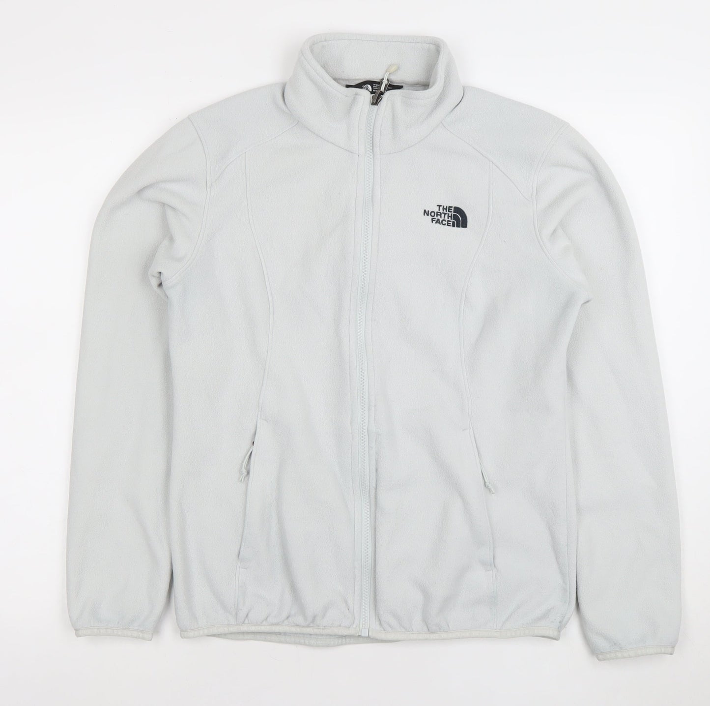 The North Face Women's Grey Fleece Full Zip Jacket Size M