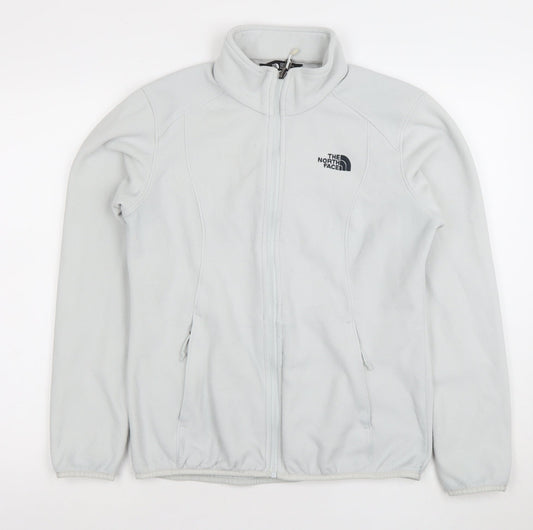 The North Face Women's Grey Fleece Full Zip Jacket Size M
