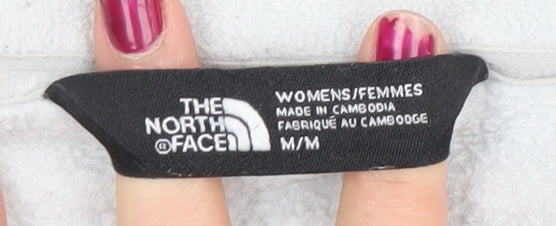 The North Face Women's Grey Fleece Full Zip Jacket Size M