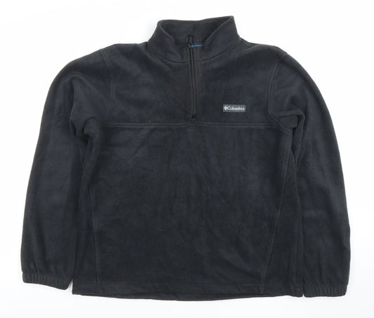 Columbia Women’s Black 1/4 Zip Fleece Pullover Sweatshirt M