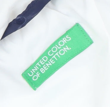 United Colors of Benetton Blue Puffer Jacket 18-24 Months Unisex Hooded Warm Coat
