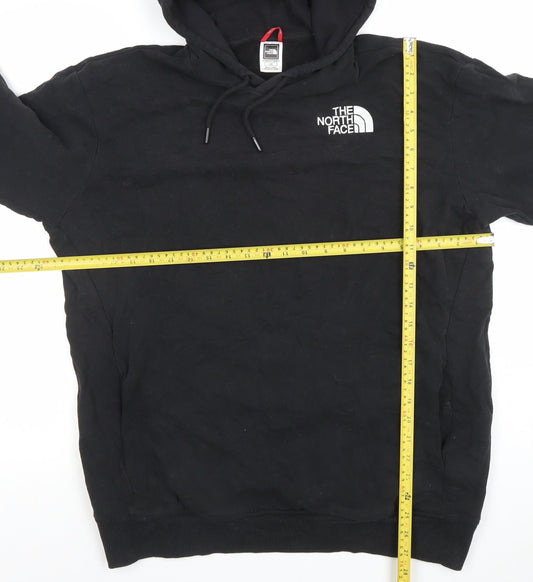 The North Face Womens Black Pullover Hoodie Size L Cotton Blend