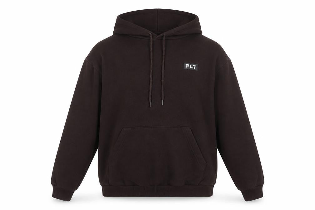PrettyLittleThing Women's Brown Pullover Hoodie Size 4 Cotton Blend