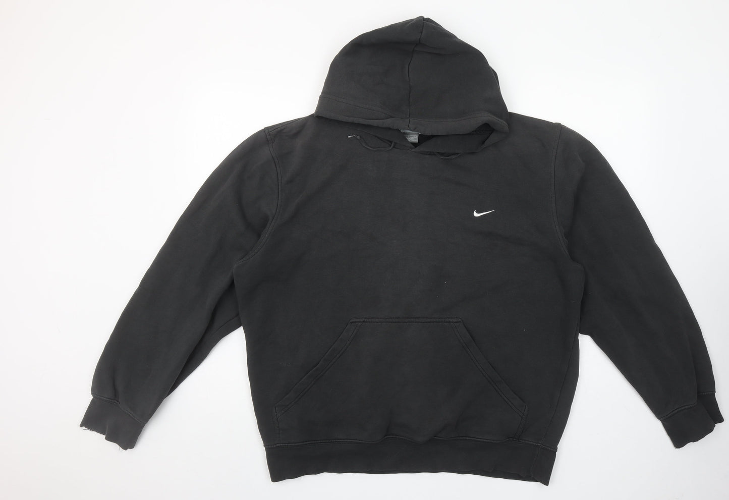 Nike Men's Black Pullover Hoodie L Regular Fit Sports Fleece