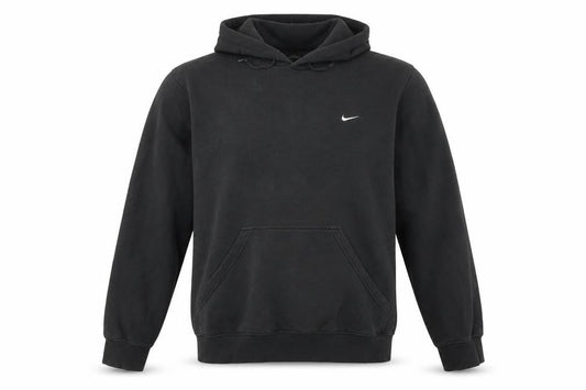 Mens UK L Regular Nike Black Pullover Hoodie