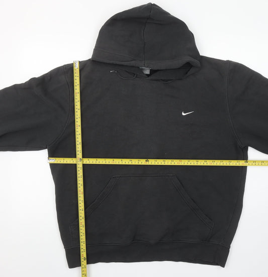 Nike Men's Black Pullover Hoodie L Regular Fit Sports Fleece