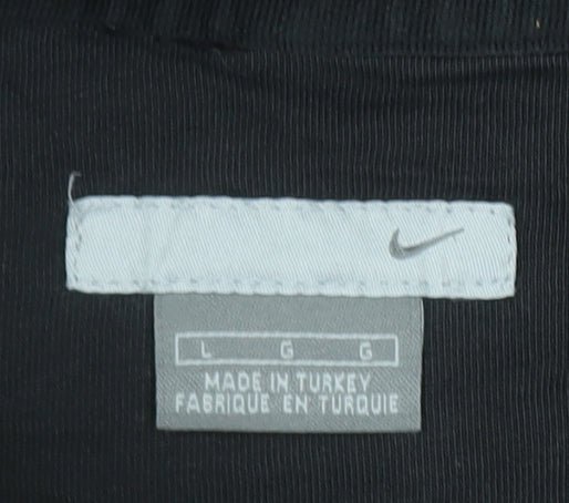 Nike Men's Black Pullover Hoodie L Regular Fit Sports Fleece