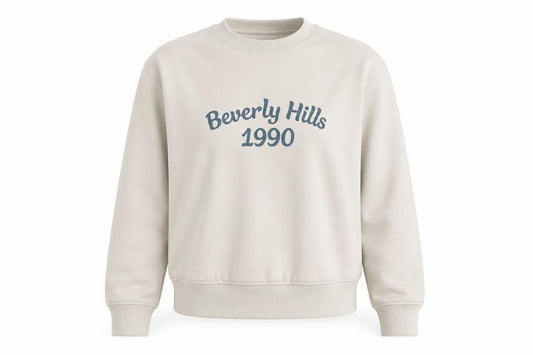 Primark Cares Women's Beige Beverly Hills 1990 Pullover Sweatshirt XS