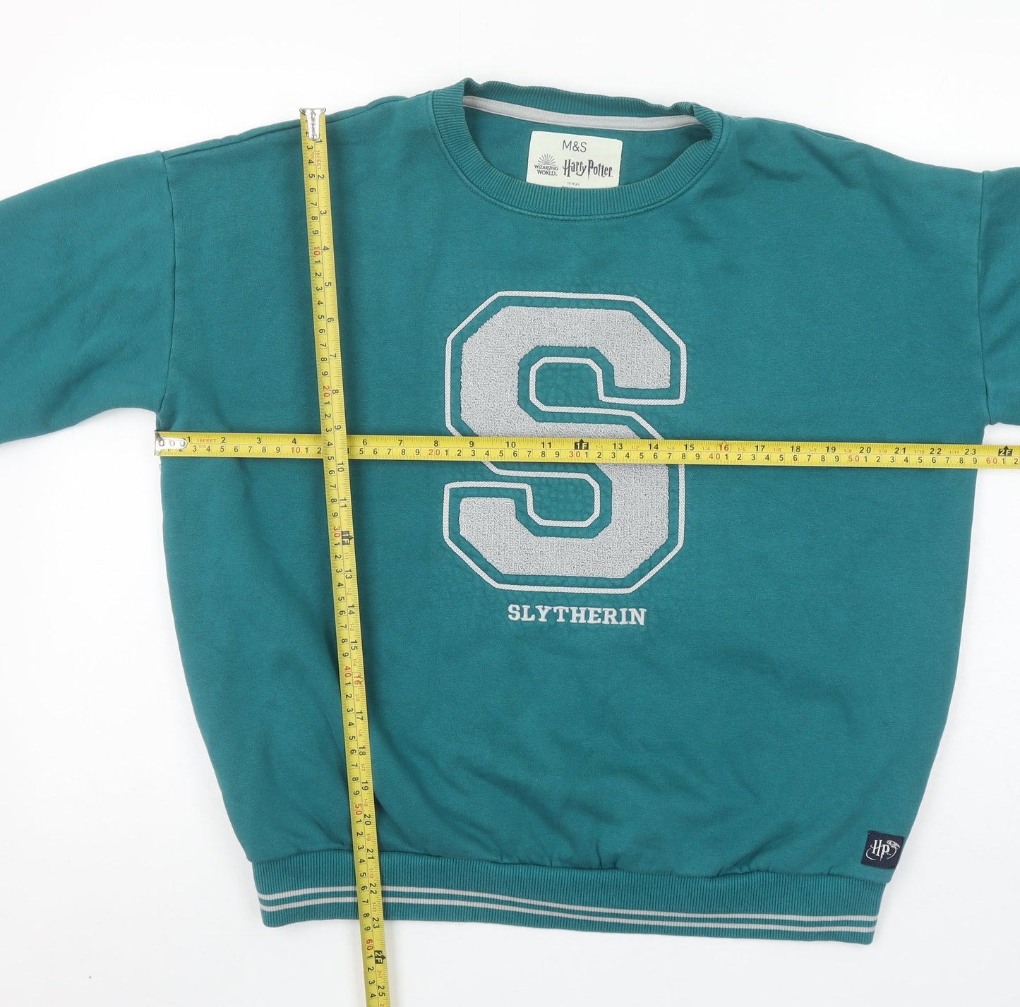 Marks and Spencer Girls Green Slytherin Pullover Sweatshirt 15–16 Years