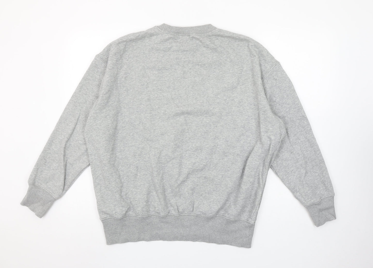 Nike Mens Grey Small Pullover Sweatshirt Crew Neck Fleece Jumper