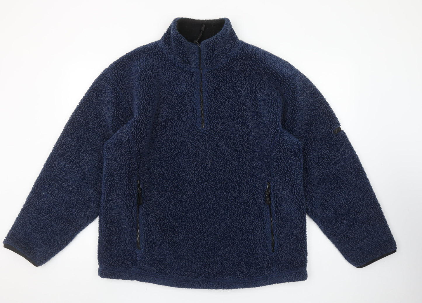 NX Men's Blue Fleece 1/4 Zip Pullover Sweatshirt Small