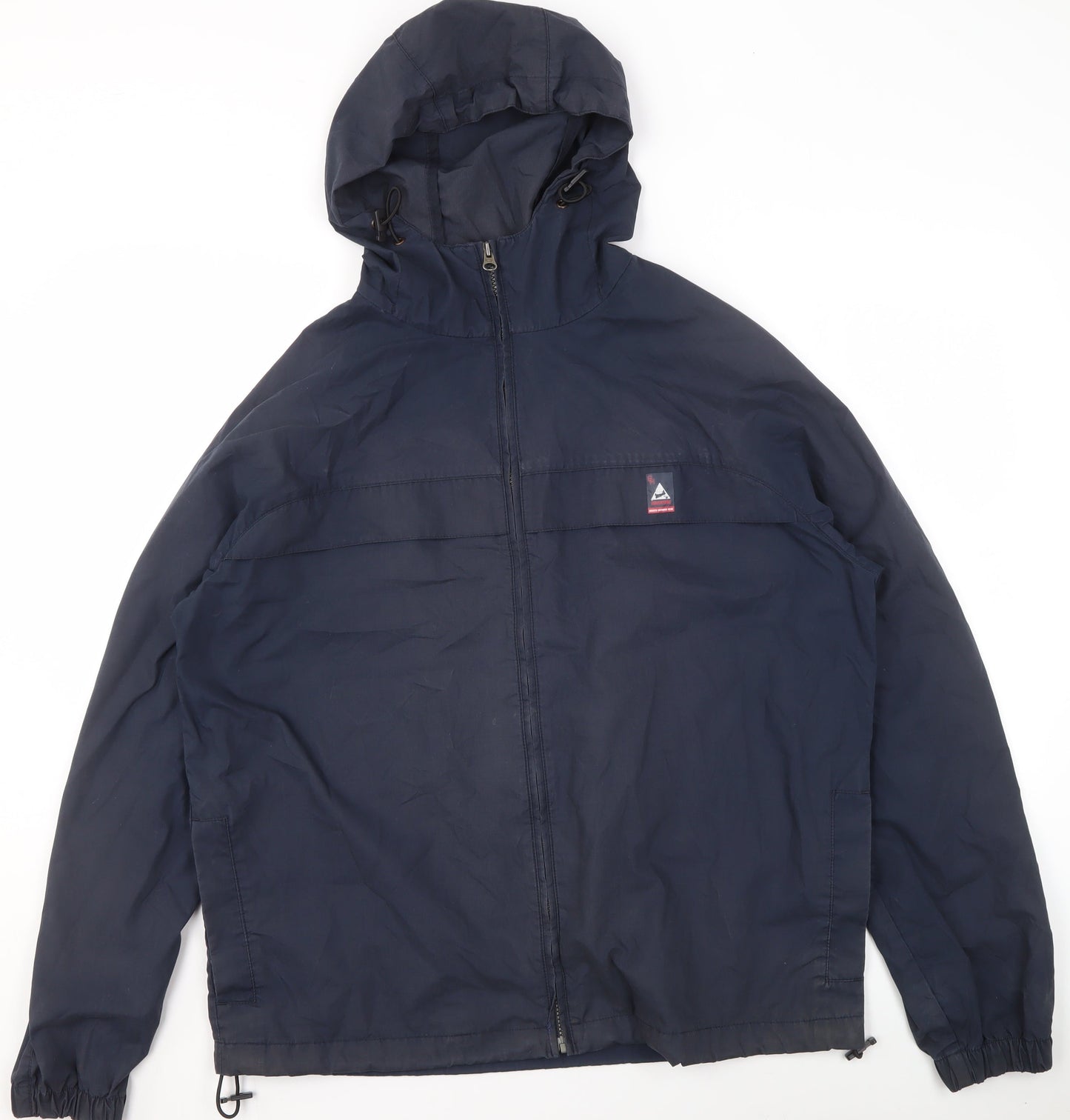 Marks and Spencer Blue Harbour Men's Blue M Windbreaker Hooded Jacket