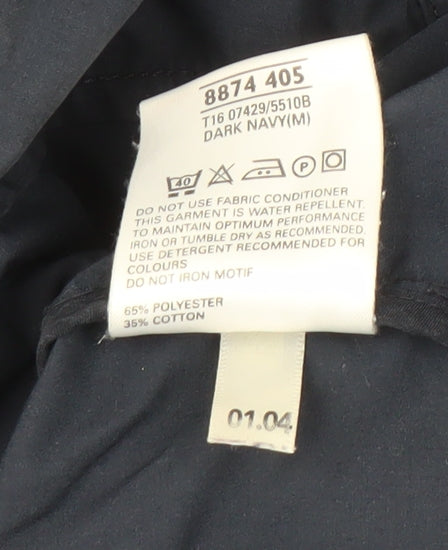 Marks and Spencer Blue Harbour Men's Blue M Windbreaker Hooded Jacket