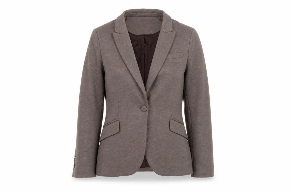 AGGI Women's Brown Wool Blend Slim Fit Blazer Size 6