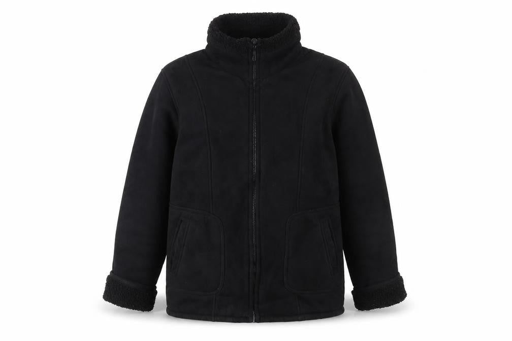 Arctic Storm Women's Black Faux Leather Lined Winter Jacket Size S