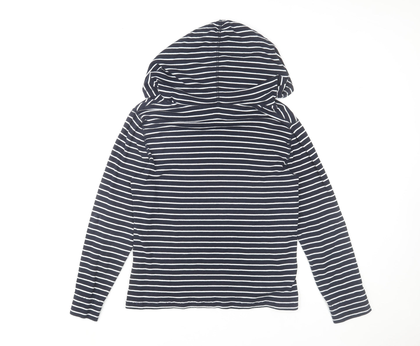Womens UK L Regular Eddie Bauer Blue Pullover Hoodie